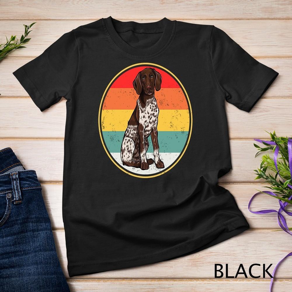 

Vintage Retro Sunset German Shorthaired Pointer Dog Unisex T-shirt XL