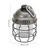 Outdoor Hanging Camping Lanterns Rechargeable Tent Light Vintage Lantern Portable Lamp for Yard Patio Garden Party