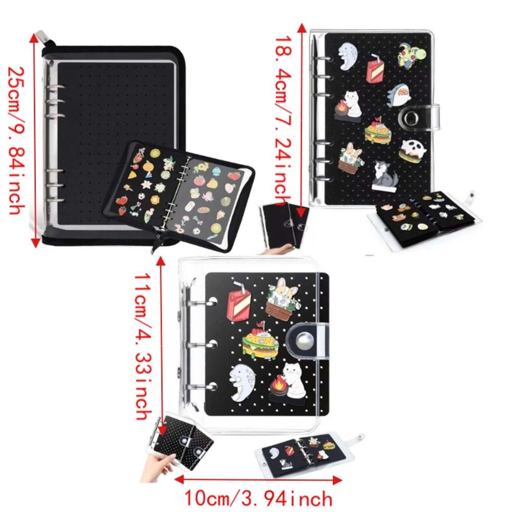 Space Saving Felt Brooch Storage Book 6 Pages Badge Charms Organizer Home Accessory