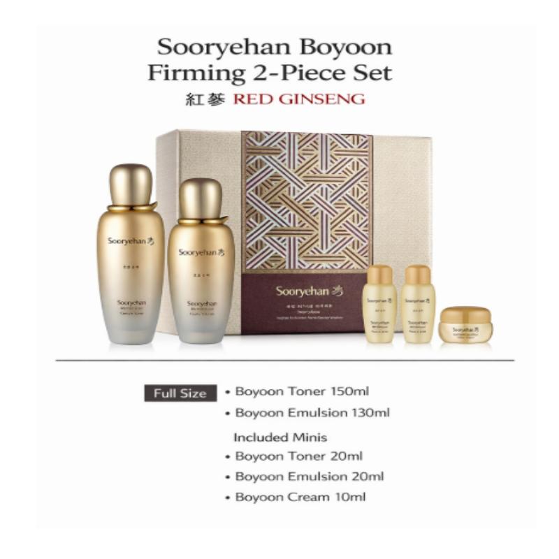 Sooryehan Boyoon Red Ginseng Firming 2-Piece Skincare Set Skincare 2-Piece Set