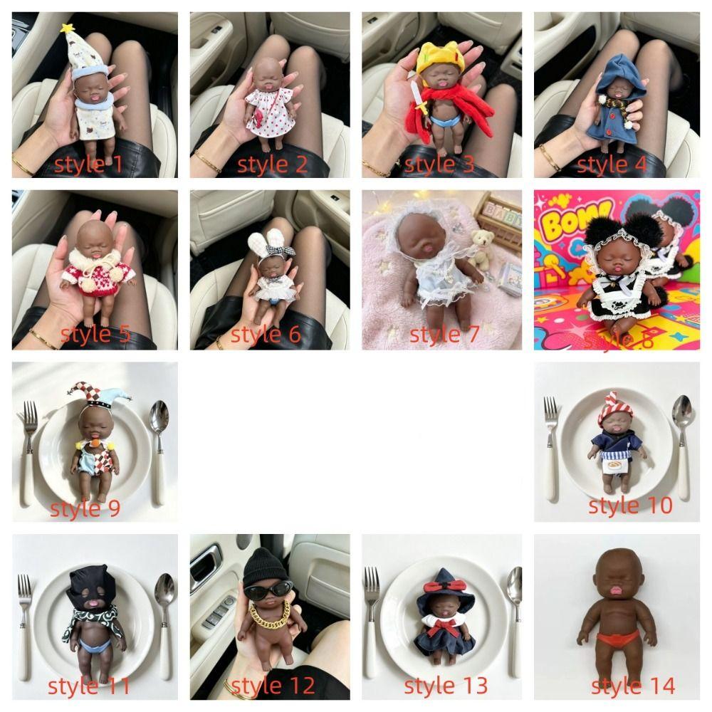 Hand Relax Black Skin Squishy Desk Home Ugly Doll Toy Creative Natasha Squeeze Doll  Festival Gifts