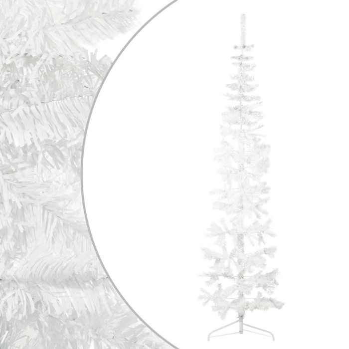 VidaXL Demi Artificial Christmas Tree Slim with Stand Christmas Tree Holiday Decoration Party Ornament Living Room 344567