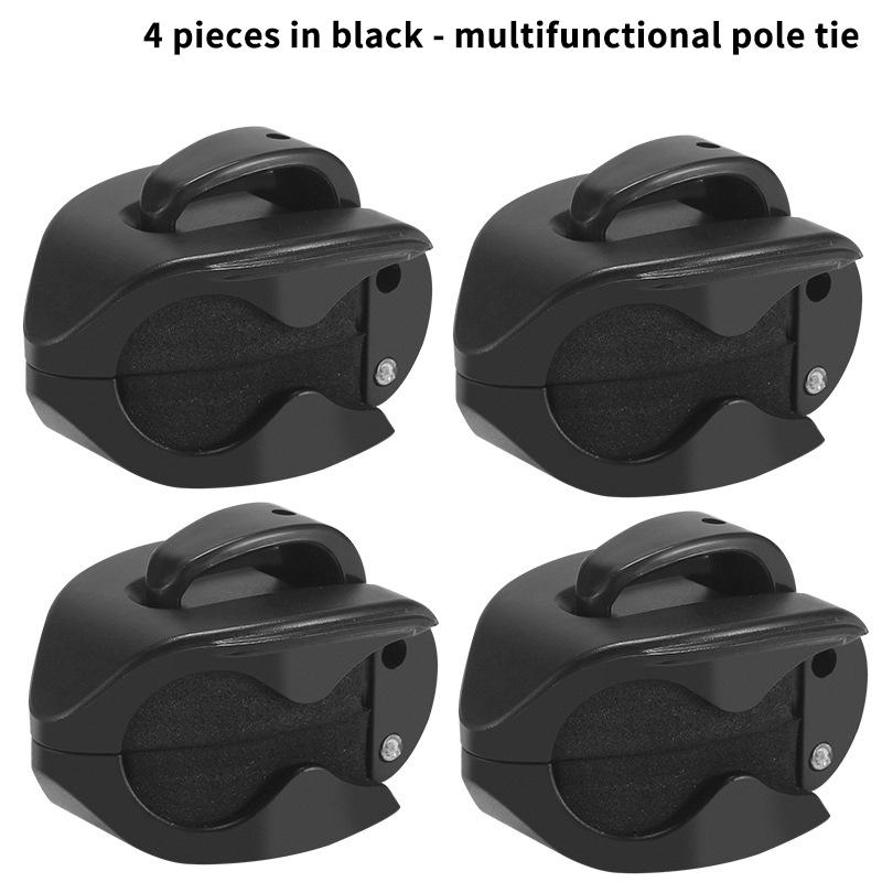 Neu 2-8 Stück Tragbarer Angelrutenhalter Angelruten-Fixierer Wandmontierte Angelruten-Gurte Klemme Multifunktionale Rutenhalter-Werkzeuge