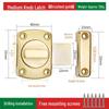 No-Drill Anti-Theft Door Latch Lock for Bathroom