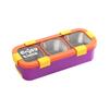 Eco Friendly Stainless Steel Lunch Box Removable Divided Lunch Box Travel Food Tray  Picnic