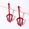 1 Pair Devil Earrings Halloween Earrings Dangle Red Devil Accessories for Women