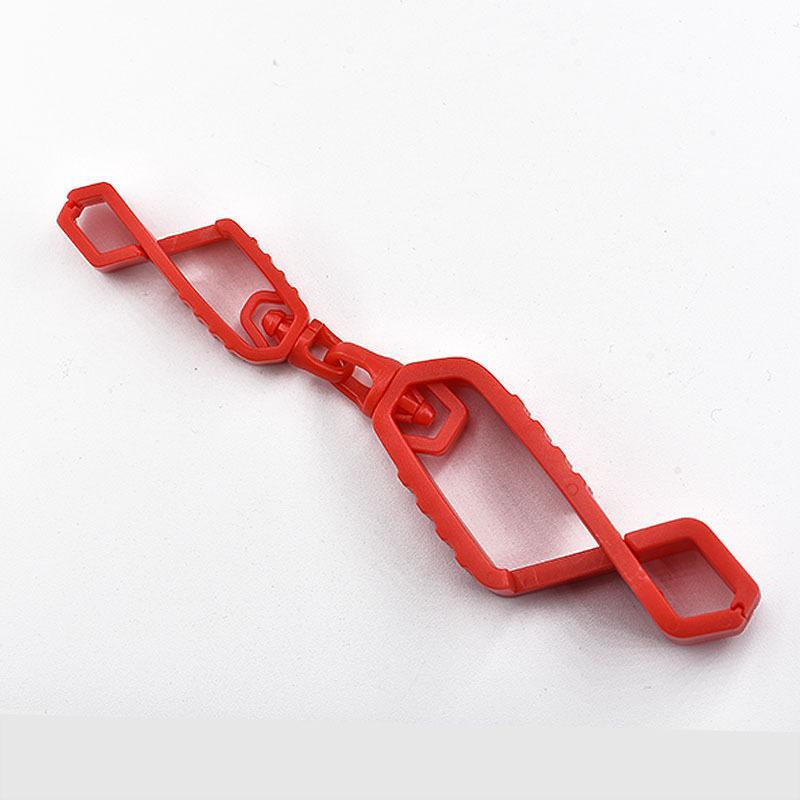 Durable Plastic Glove Clips With 360 Degree Rotatable Joint Non Slip Design For Construction Workers Outdoor Gardening Work
