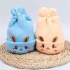 Autumn and winter rabbit baby new hat newborn tire cap thickened baby warm double wool pullover cap 0--6 months
