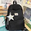 Schoolbag soft solid color soft waxy student small schoolbag girl daily class weekend girlfriend travel backpack