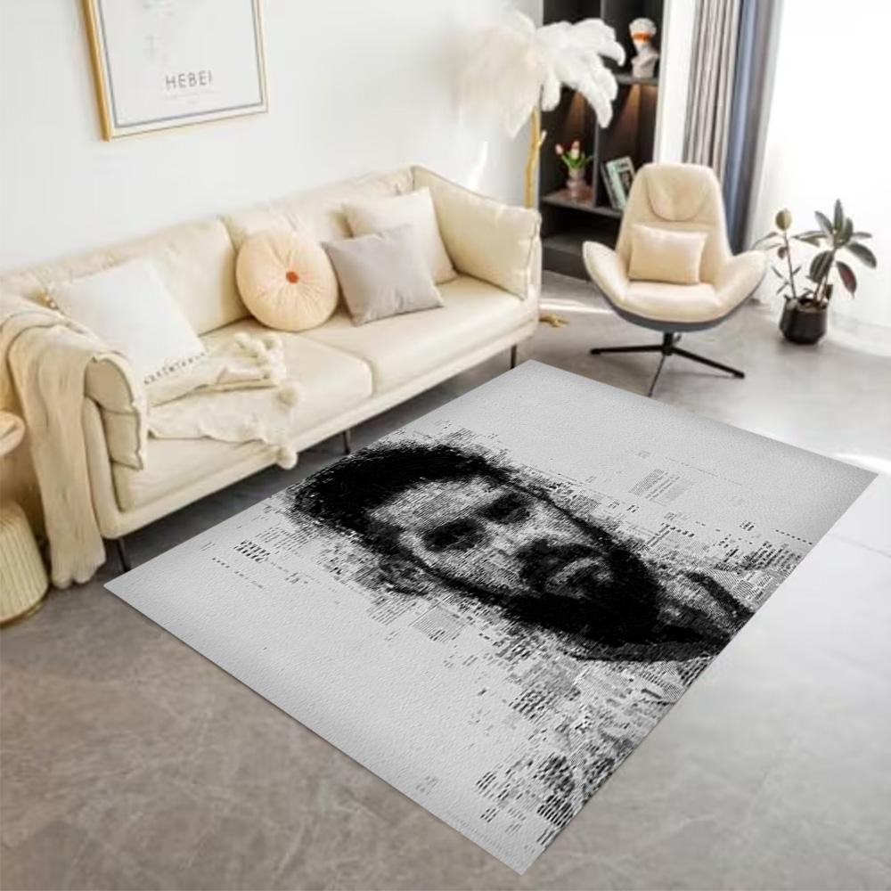 Soccer Player Action Area Rug Design for Dormitory Game Room Living Rooms Kitchen Antislip Carpet Office home decor Best for Christmas