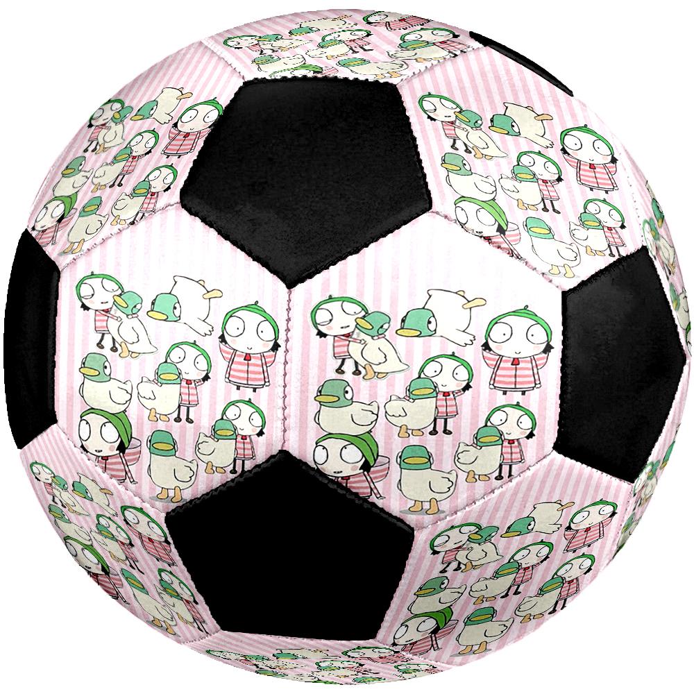Sarah & Duck Theme Size 5 Soccer Ball, Suitable for Both Indoor and Outdoor Matches, a Gift Suitable for Everyone.