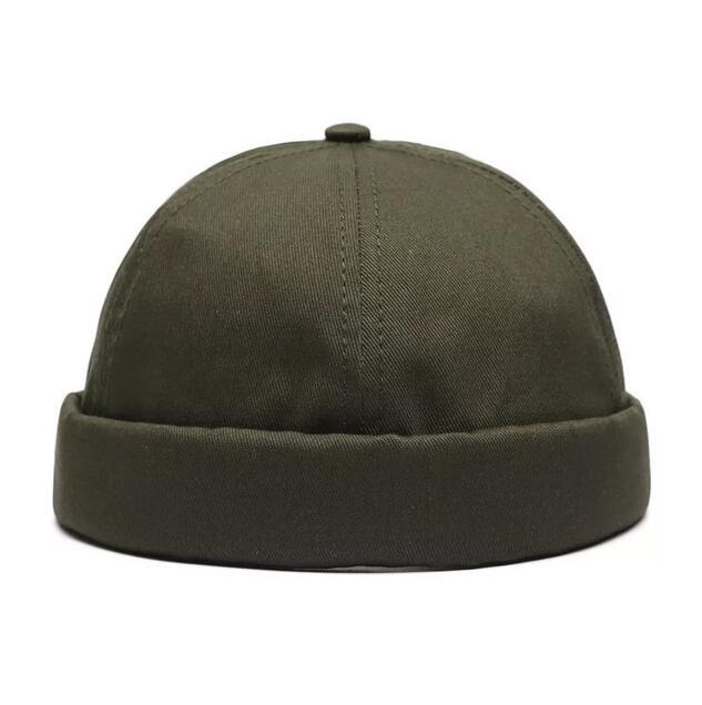 Unisex Solid Sailor Biker Cap Men Adjustable Casual Brimless Skull Loop Beanie Hat Solid Men Hat Summer Women's Hats