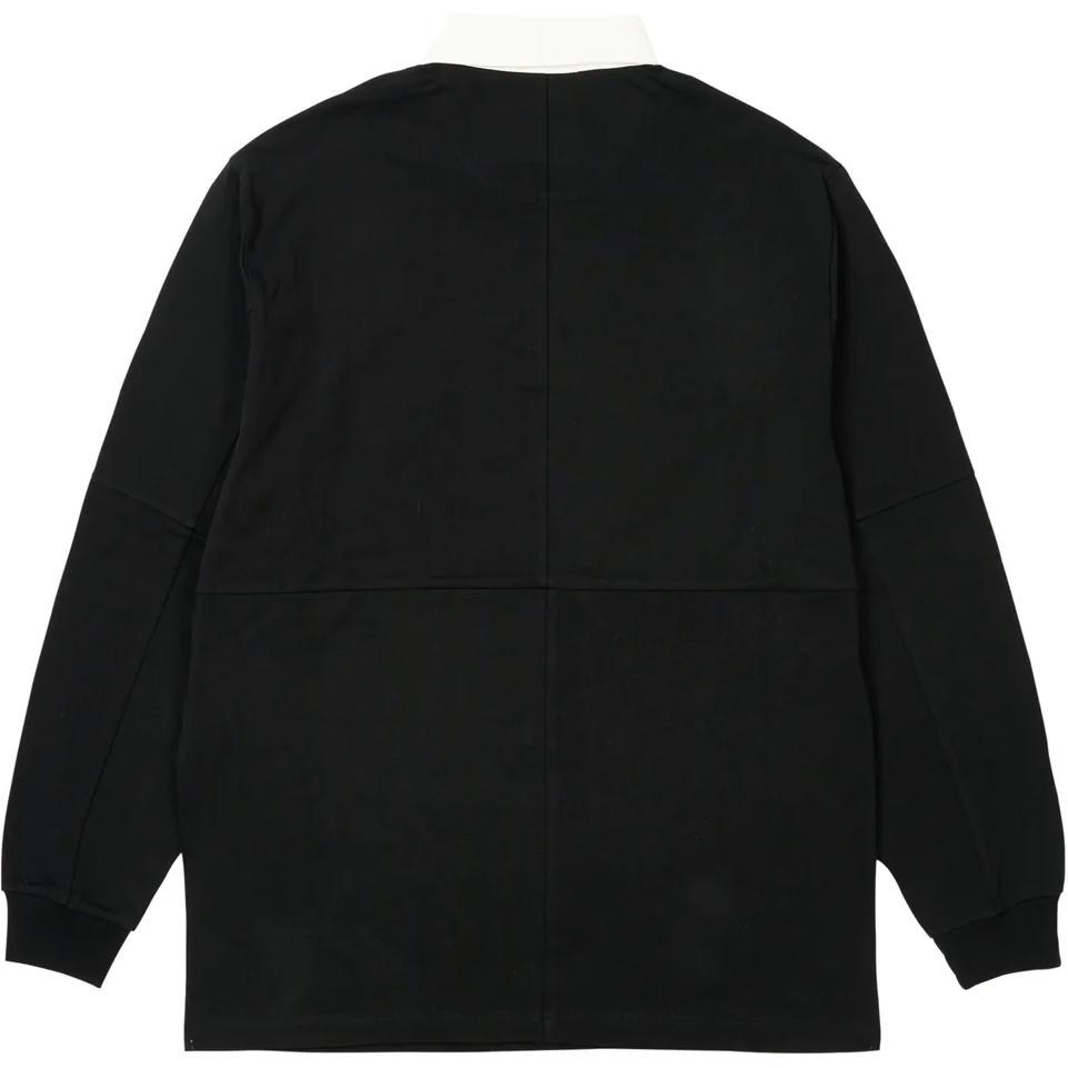Palace Thistle Rugby Black Unisex Tops P27ES035