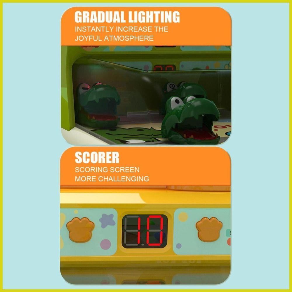 Elektrische Krokodil Tafelspellen Flipper Schietmachine Educatief Puzzelspeelgoed voor Jongens Meisjes Kinderdag Cadeaus