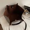 Women's Soft Leather Tote Bag Large Capacity Single Shoulder Handbag for Daily Commute Work Casual 2026 New Fashion Underarm Bag