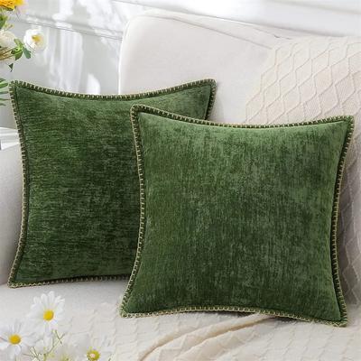 Chenille Cushion Cover Pillow Cover Sofa Decorative Throw Pillow Case Soft Luxury For Living Room Decor