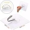 20pcs Transparent Plastic Duty Wall Hook For Kitchen Bathroom Office No Trace No Scratch Waterproof Adhesive Hooks Organizer