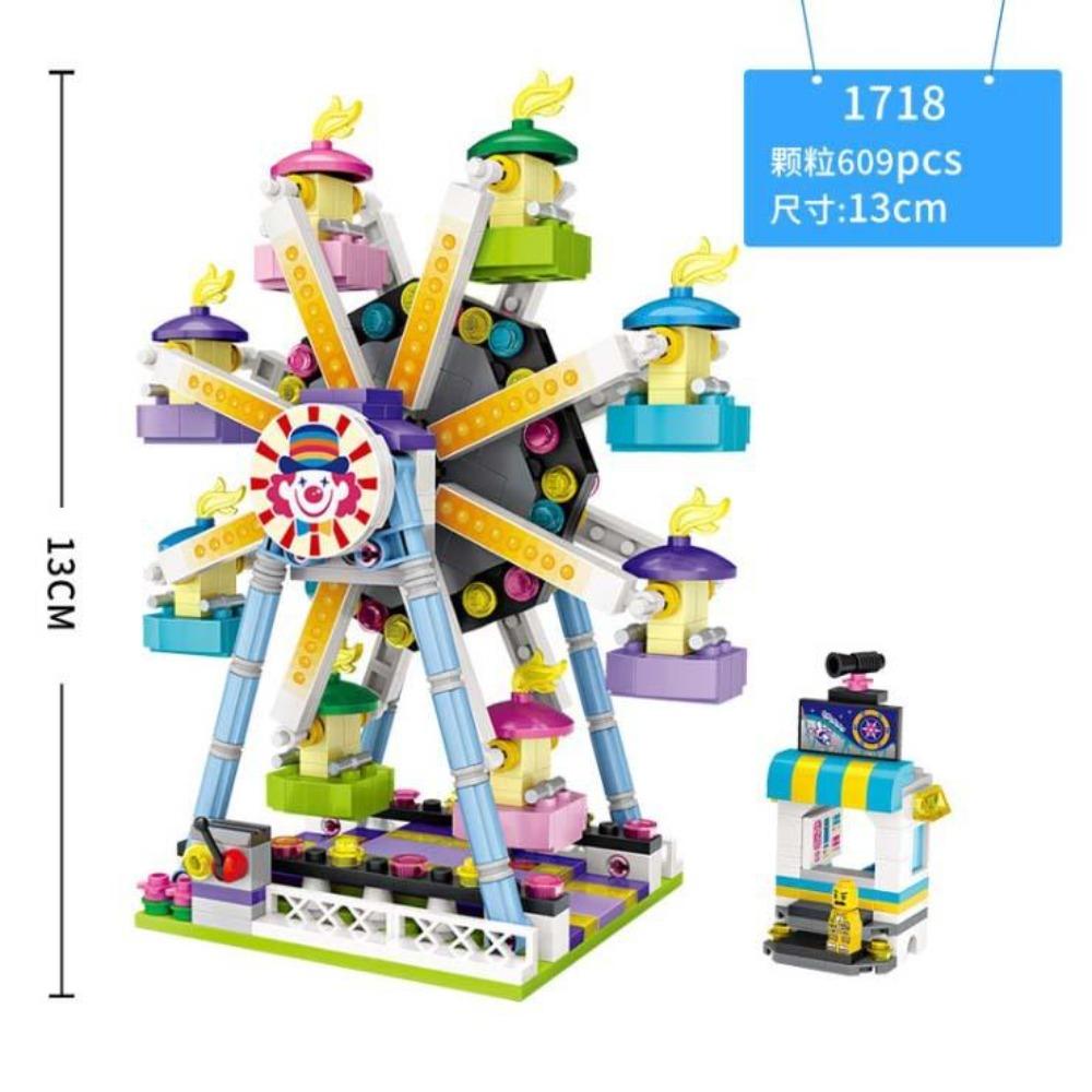 LOZ Blocchi Parco Divertimenti Mattoncini Hamburger Patatine Negozio Pisa Macchina da Gioco Modello Corsair Giocattoli per Bambini 1727