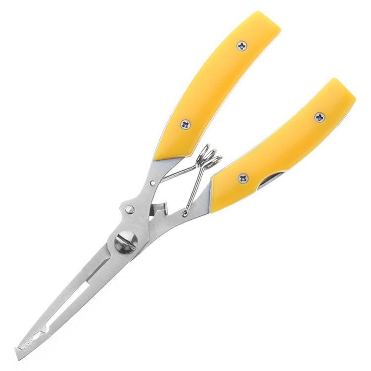 Krokfjerner for fiskeutstyr Flettet linekutter Splittringverktøy og kveilet snor - Surf Fishing Plier Multifunksjonell saks
