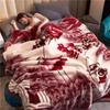 Winter Quilt Thick Warm Fluffy Blankets Super Soft Raschel Stitch Double Layer Winter Mink Throw Fat Quilts Double Size Blanket