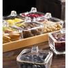 Glass Dessert & Fruit Plate Set