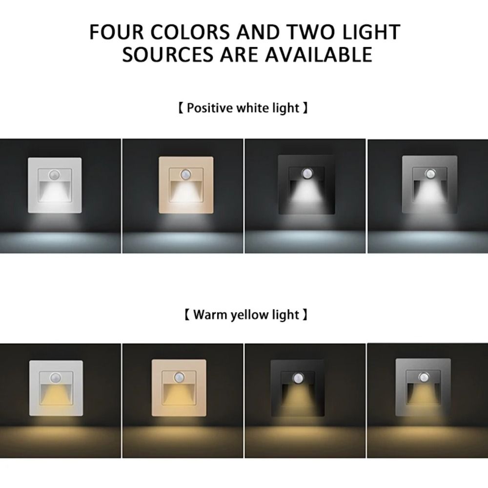 2 Pcs Corridor Lighting Recessed Led Wall Lamp Step Lamp Stair Step Wall Lamp  Indoor