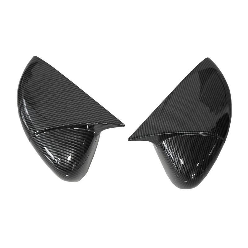 For Renault Zoe -2024 Clio Captur 2017-2018 ABS Car Rearview Side Mirror Cover Wing Cap Exterior Door Trim Adhesive Sticker