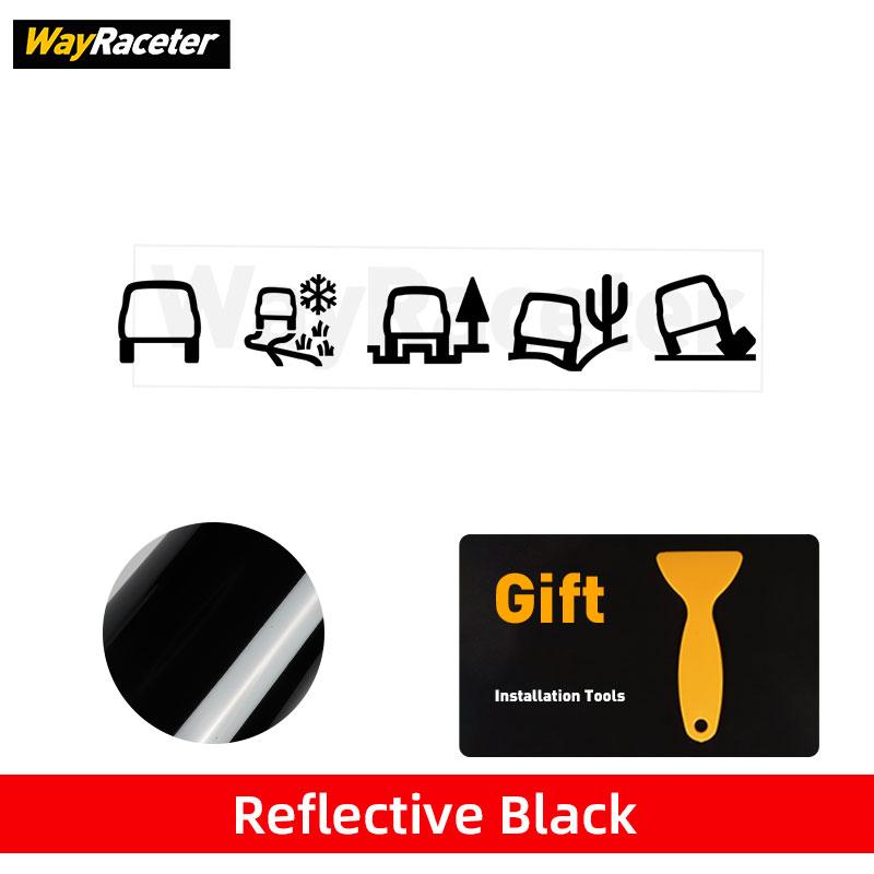 Edition Terrain Response Graphics Decal Side Fender Window Reflective Sticker For Land Rover Discovery 3 4 5 Td5 Off Road L462 XS3