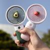Portable Mini Cartoon Flower USB Desk Fan - Student Gift