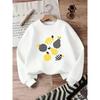 European Sizes Cute and Fun Printed Pattern, Thin and Versatile Comfortable Round Neck Hoodie for 0-3 Year Old Kids , Suitable for Outdoor Wear