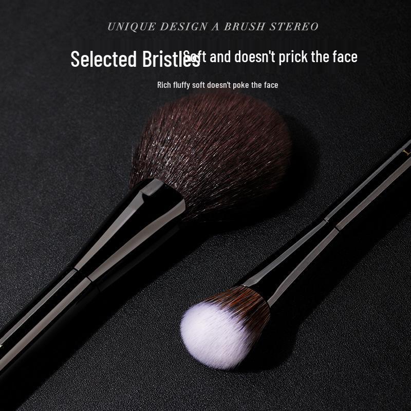 LADES V Series Makeup Brush Set - Contour, Nose Shadow, Laydown, Eyeshadow Blending Brushes (Animal Hair)