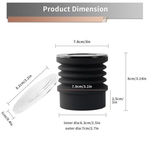 Espresso Coffee Grinder with Single-Dose Hopper and Silicone Bellow Air Blower Blaster, Residue Coffee Grinder Compatible with Mazzer, Niche, Zero, Ma