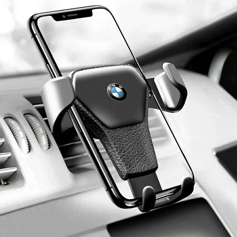 Tyngdekraft Bilmerke Telefonholder Brakett Luftklemme Feste Stativ Tilbehør For BMW M Power F10 F31 E36 E39 E87 E90 X3 X5 X1 E46 E90 F20 Z4