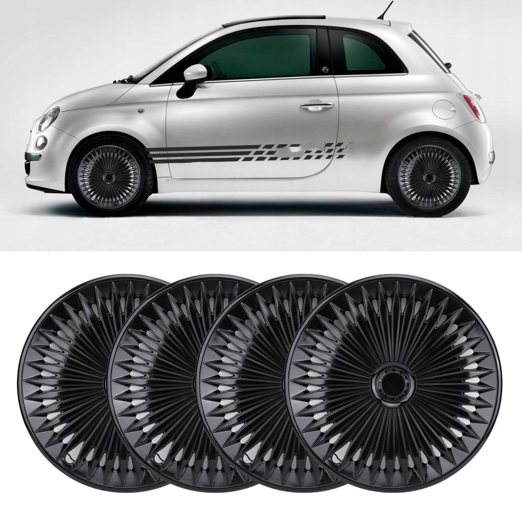 4 Pcs 17in Hub Stylish Look Wear Proof ABS Fit R17 Wheel Cover for Most Cars Truck SUV