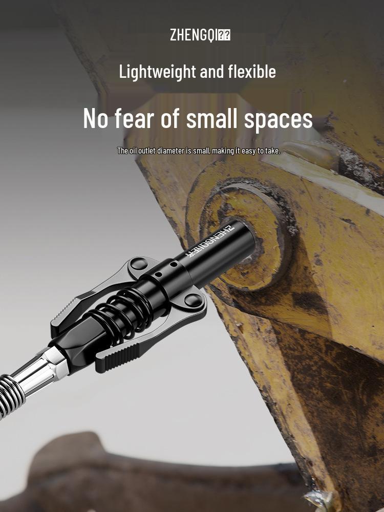 High-Pressure Manual Grease Gun Head Set with Locking Pliers and Hose