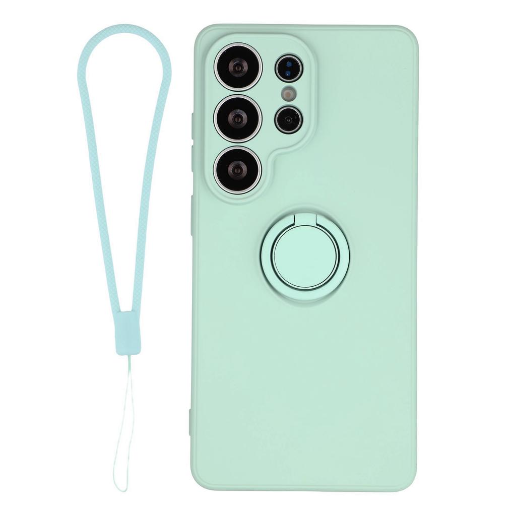 Für Samsung Galaxy S26 Ultra Silikonhülle mit Riemenring Ständer Handyhülle