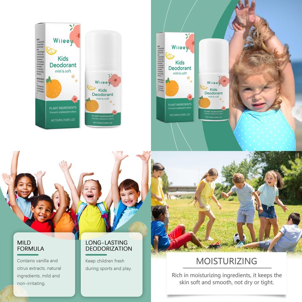 Wiieey Vanilla Citrus Roll-on Fragrance Gentle Fresh Scent For Kids 50ml