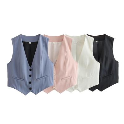 2023 Sommer Europäisch & Amerikanisch Lässig Schlankmachendes Ärmelloses Tanktop für Damen