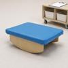 Wooden Vestibular Rocker Curved Base Padded Balance Board Upholstered