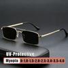 Retro Double-Bridge UV-Protective Myopia Glasses Stylish Trendy Men's Sunglasses Diopter 0 To -4.0 Classic Driving Shades