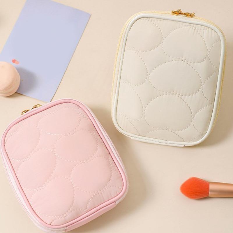 Portable makeup bag with medical case, folding, wide zipper opening, first aid kit, outdoor travel bag, cosmetic bags