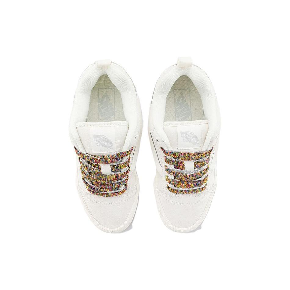 New Vans Knu Stack White Multi Color Laces Women's VN000CRS448