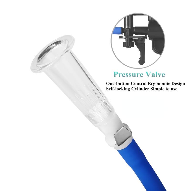 Female Manual Clitoral Pump Vacuum Pump Sucking Set Acrylic Cylinder Nipple Vagina Suction Cup Supplies Adult Erotic Sex