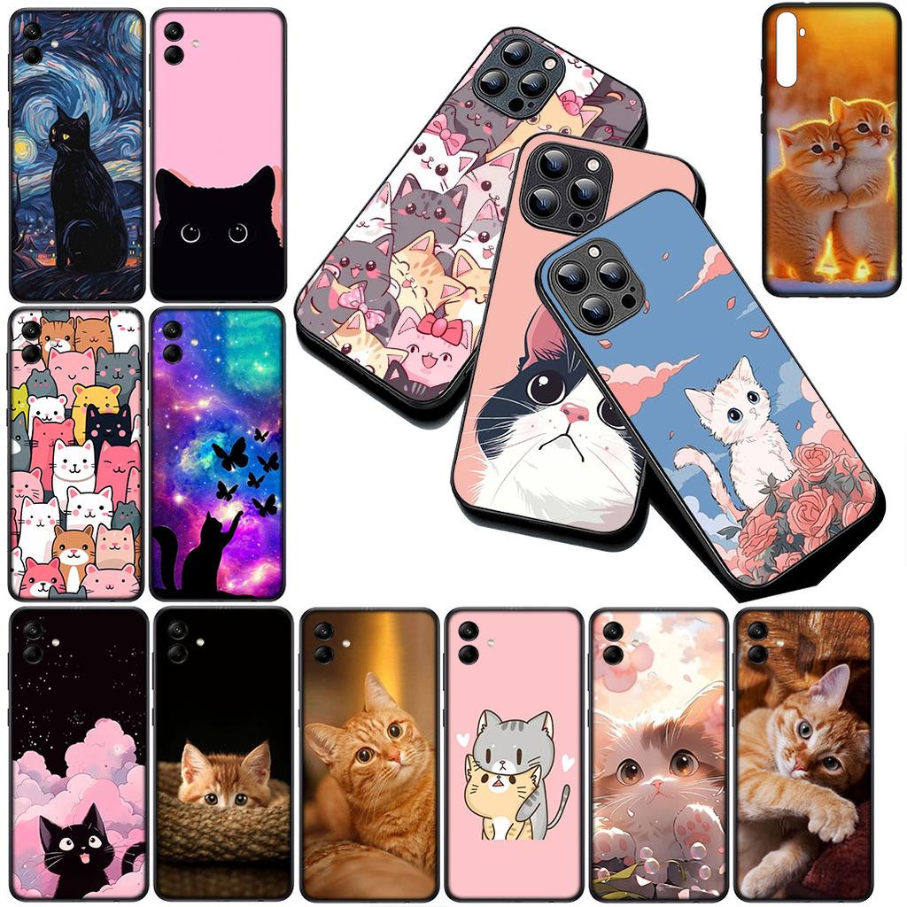 Soft Cover for Apple iPhone 17 Pro XS Max Air 6 7 8 Plus 5 + SE 2022 SE2 16E Casing Phone Case Comics Cat Meow Lovely