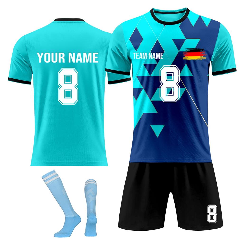 Personalised Shirts Kit Mens Girls With Name Number Custom Football Jerseys For Boys Training Suit