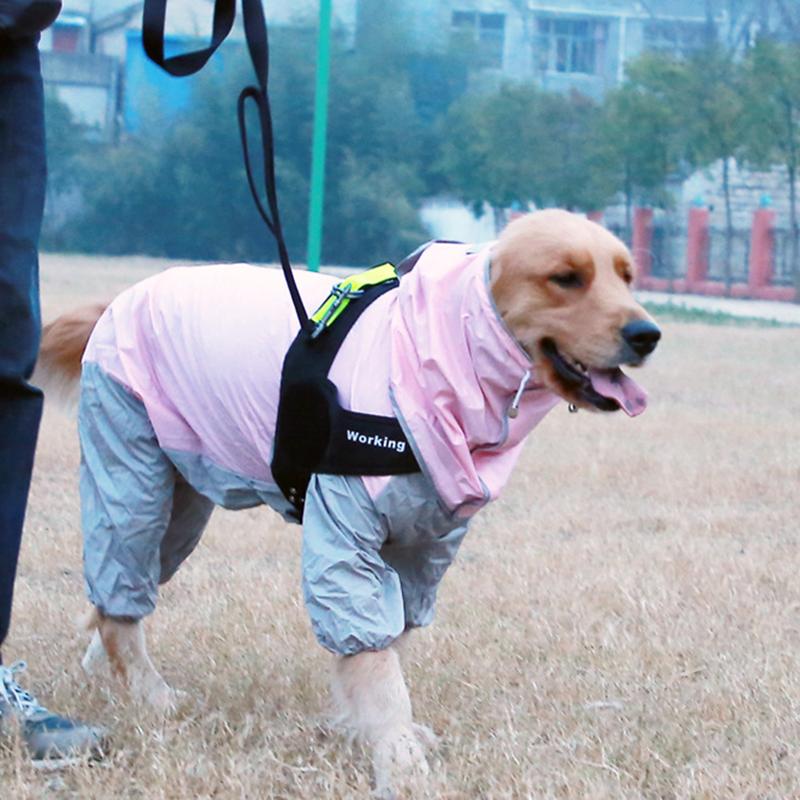 Dog Clothing In Spring, Summer, Autumn, All In One Four Legged One-piece Large Dog Pet Raincoat, Fully Wrapped Camouflage Raincoat