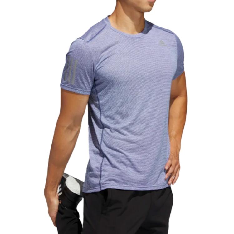 Adidas Reflective Running Short Sleeve T-Shirt Men Tops Indigo FM5806