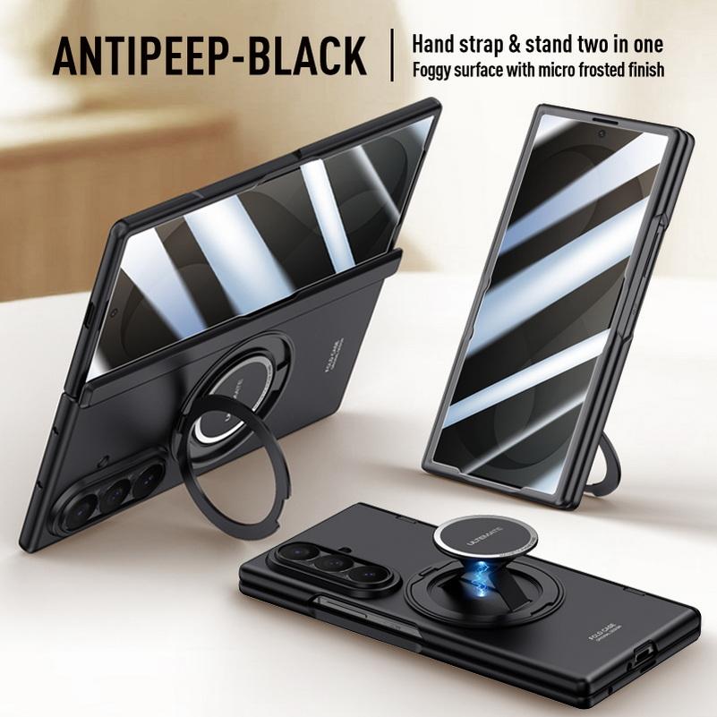 Magnetic Rebound Handheld Rotating Stand Phone Case for Samsung Z Fold 8 Ultra Galaxy Z Fold8 Glass Screen Hinge Protect Cover