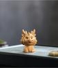Chinese Yixing Purple Clay Tea Pet Lovely Zodiac Dragon Statue Ornaments Tea Figurine Handmade Sculpture Crafts Tea Set Decor