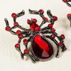 Diamond Spiders Shape Hairpin/Earring/Rings Set Halloween Hair Clip for Vacation Carnivals Ponytail Bangs Hairpin Girl